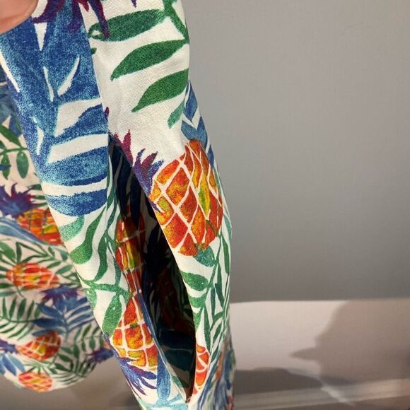 Tabitha Webb Tropical Pineapple Sheath Dress, 8 Summer preppy pockets beachy - Picture 5 of 11